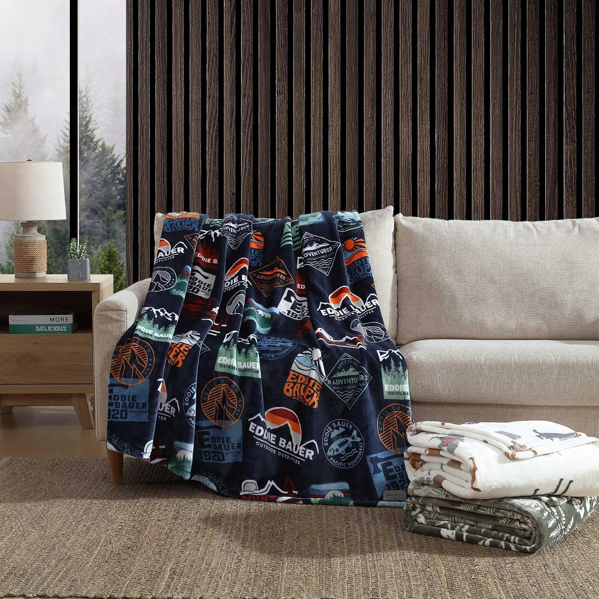 Eddie Bauer - Soft Twin Size Blanket for Bed or Couch, Cozy Bedding