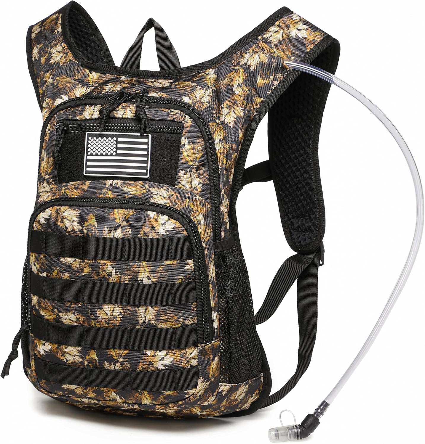 wotony Hydration Backpack with Water Bladder for Hiking Tactical Hydration Pack for Men Women Molle Water Backpack for Hiking