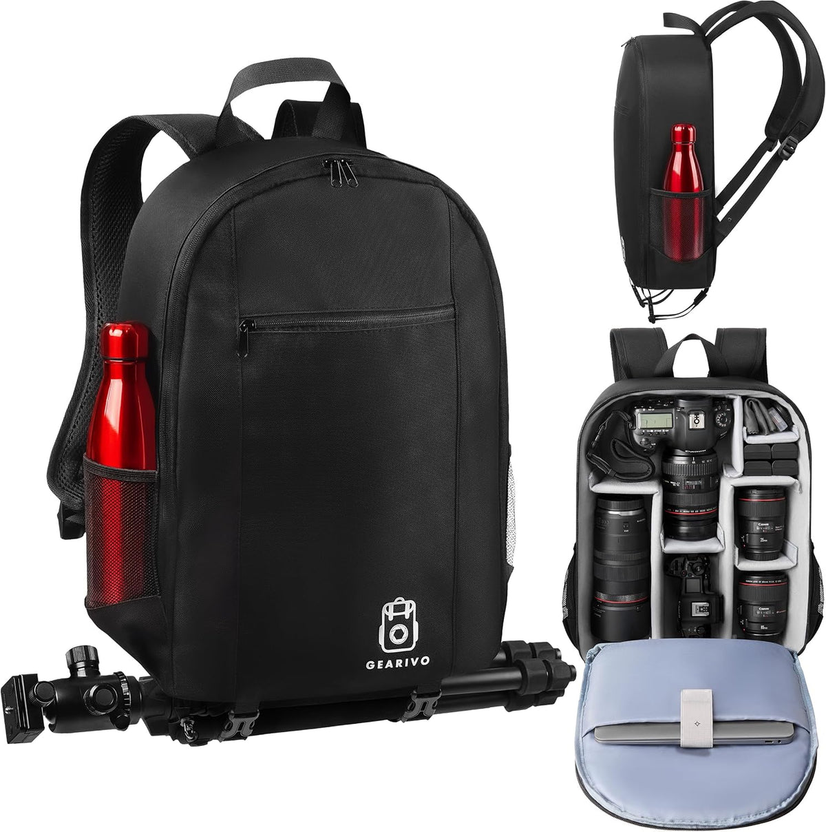9L Camera Backpack for DSLR & Mirrorless Cameras, Laptop & Tripod