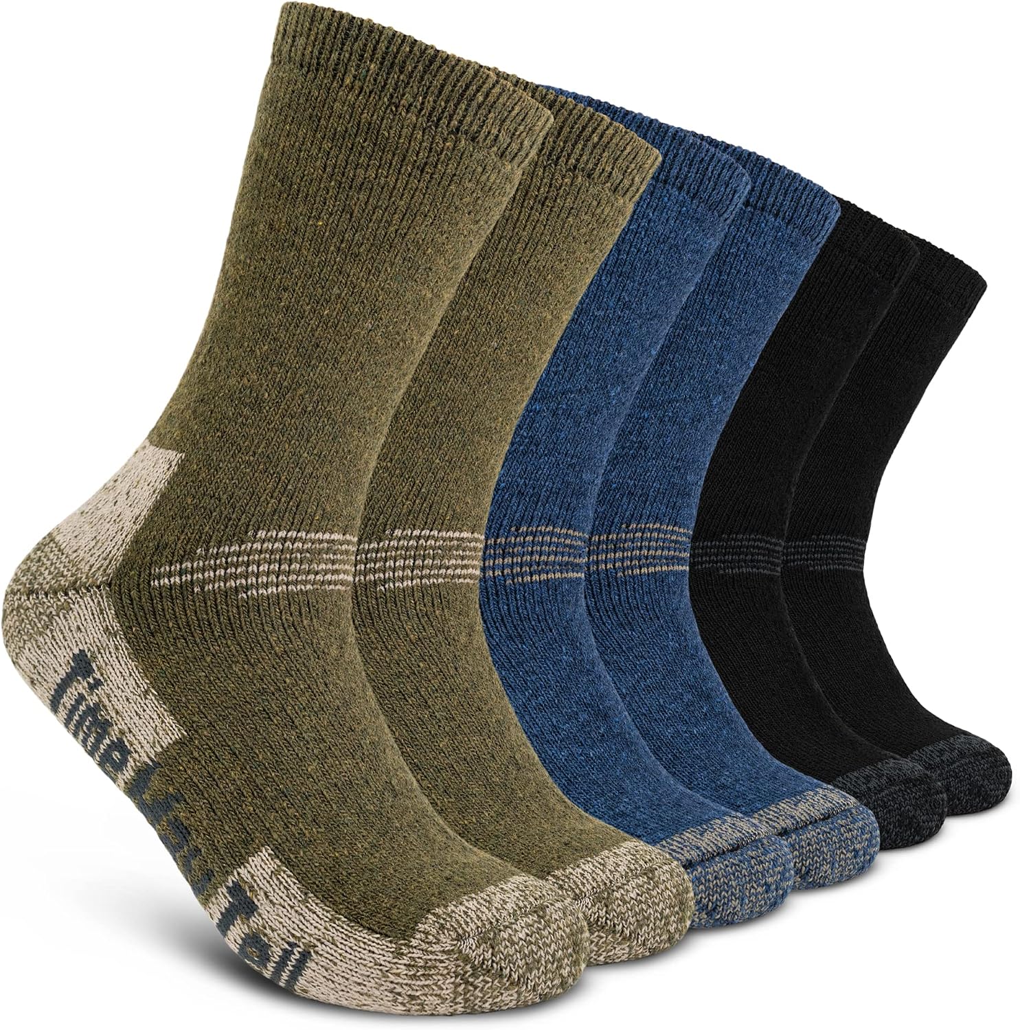 Time May Tell Merino Wool Hiking Boot Socks Cushioned Warm Outdoor Socks