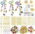 ValorTiger DIYJewelry Making Set 364 Pieces – Includes 156 Charms, 150 Jump Rings, 25 Extender Chains, 20 Keychains, 10 Crimp Tubes, 3-Inch Beading Wire, Support Ring & Jewelry Pliers(for Parents)