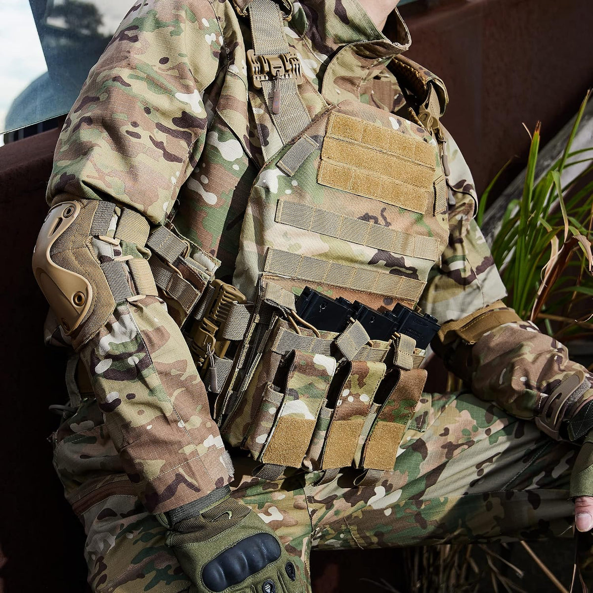 GFIRE Tactical Vest, Quick Release Lightweight Breathable Vest for Training