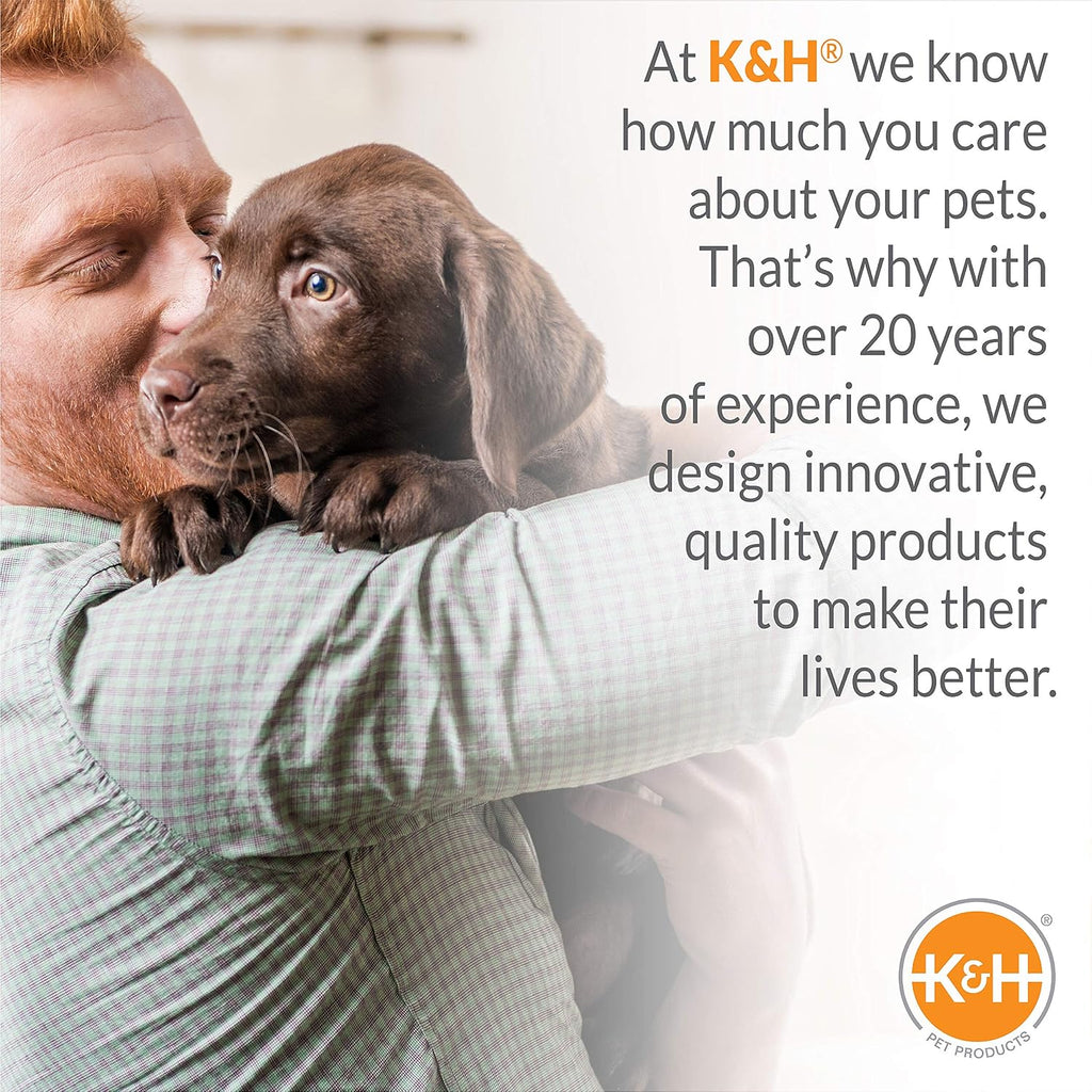 K&H Heated Water Bowl, Thermal-Bowl for Cats & Dogs, Safety Listed, 25W