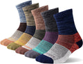 FEIDEER mens Modern Hiking socks, Athletic Cushioned Cotton Socks with Arch Support