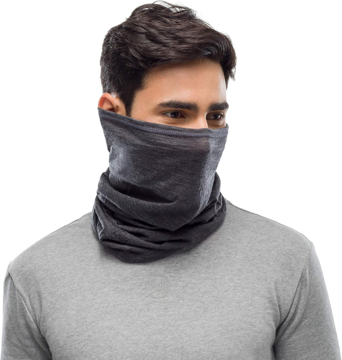 Buff Lightweight Merino Wool Neck Gaiter, 100% Ethically Sourced Wool,Versatile, Temperature Regulating Face Mask