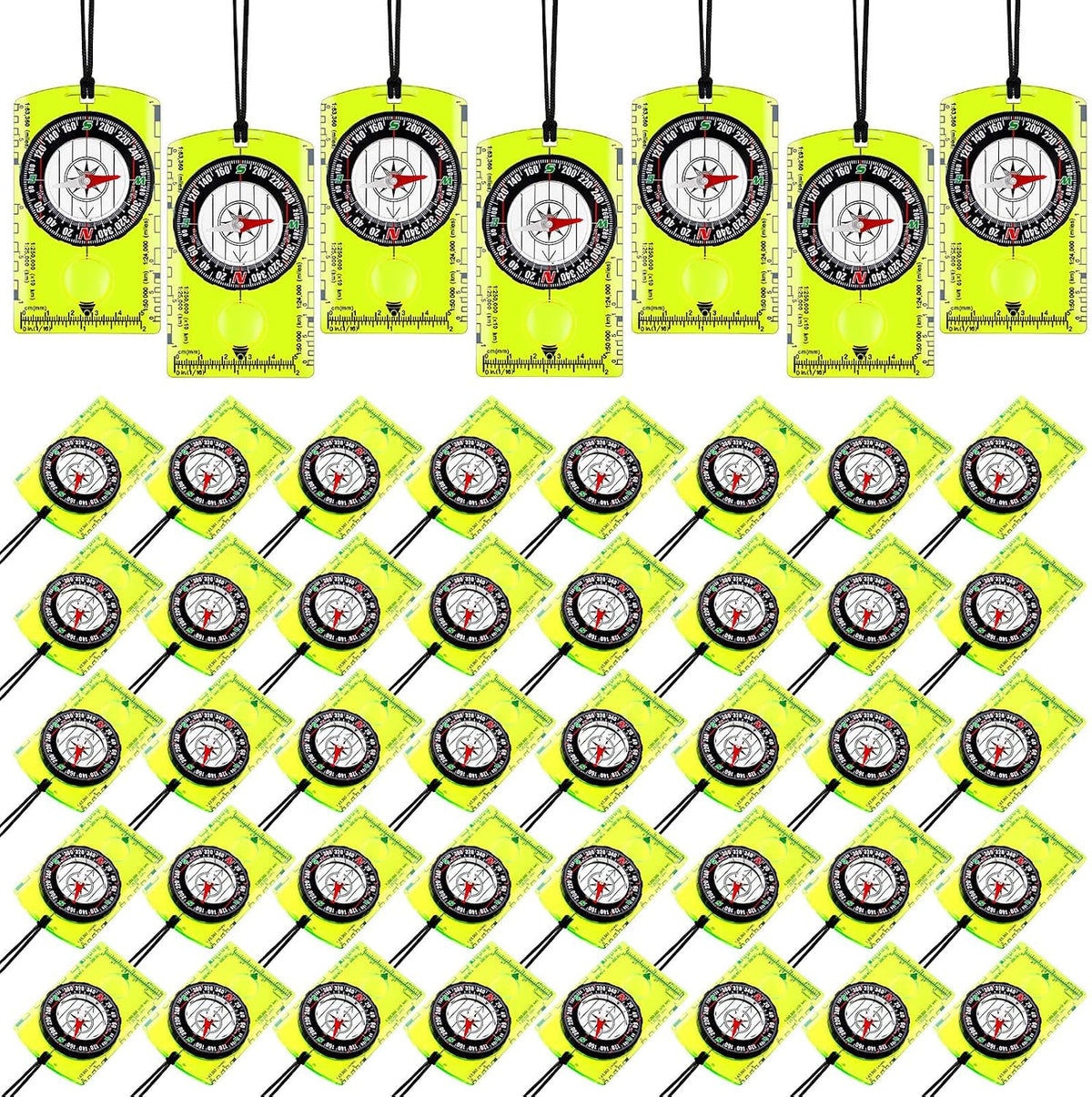 Geiserailie Acrylic Compass Bulk Orienteering Compass Hiking