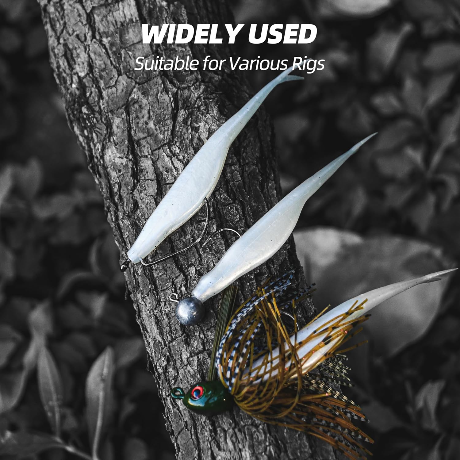 Forked Tail Soft Baits- Realistic Jerk Bait & Fluke Action Soft Lures for Bass, Trout & Crappie - Versatile Freshwater & Saltwater Fishing Bait (2.75"-5")