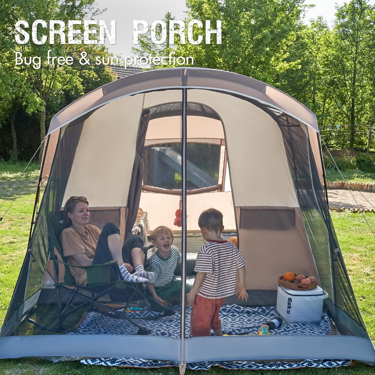 PORTAL 6/8/10 Person Family Camping Tent with Screen Room