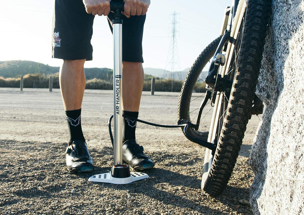 BIKETUBE Air Handler Bike Floor Pump with Industrial Gauge