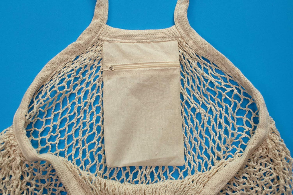 Cotton Mesh Onion Storage Bags - 100% Cotton, Reusable, and Washable Mesh Grocery Bags for Storing Garlic and Root Vegetables