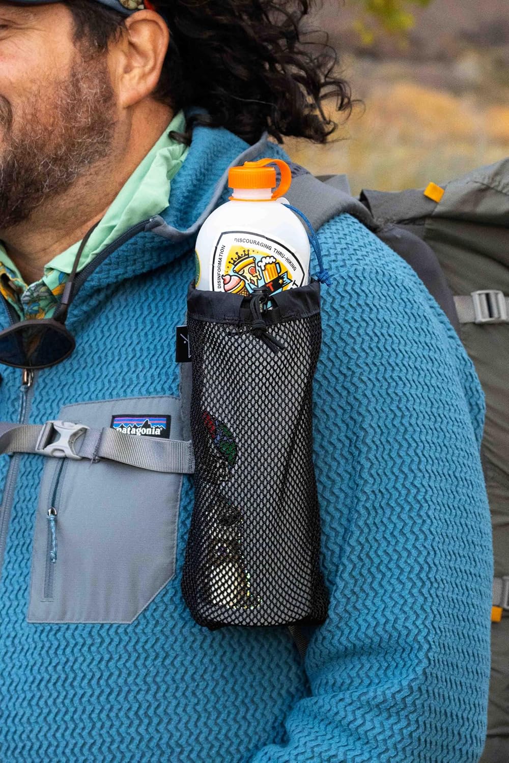 Cnoc Outdoors ThruBottle 1L Hard Sided Bottle with Slim, Lightweight Design and 28mm Neck Compatible with Most Water Filters - Reusable, Recyclable Bottle for Hiking, Backpacking, and Travel