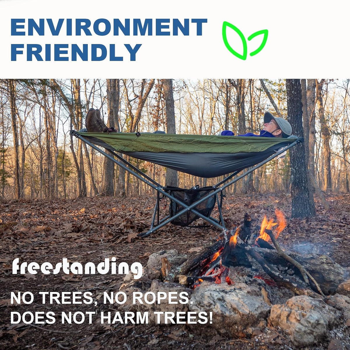 Portable Hammock with Stand for Indoor Outdoor Camping Essentials