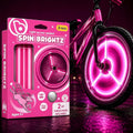 Brightz SpinBrightz LED Bike Wheel Lights, 2-Pack - Kids Bike Lights for Night Riding - Bike Accessories for Boys, Girls & Adult Bikes - Cool Burning Man Bike Lights