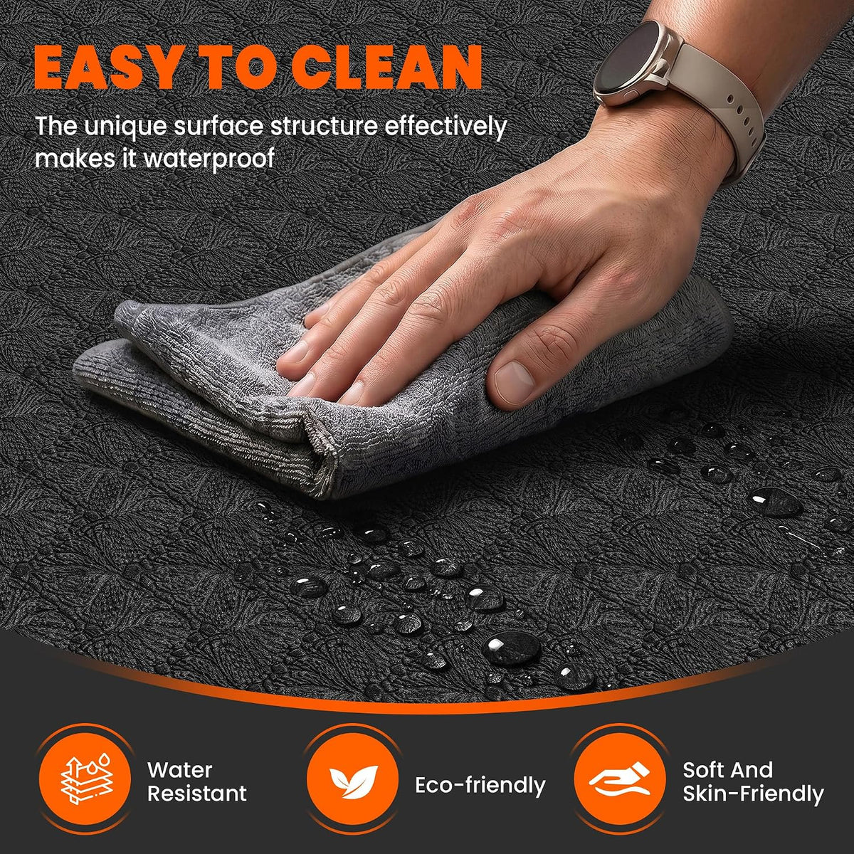 Stepwaver Extra Large Exercise Mat - 7'x5'/8'x5'/9'x5'/10'x5'x10mm