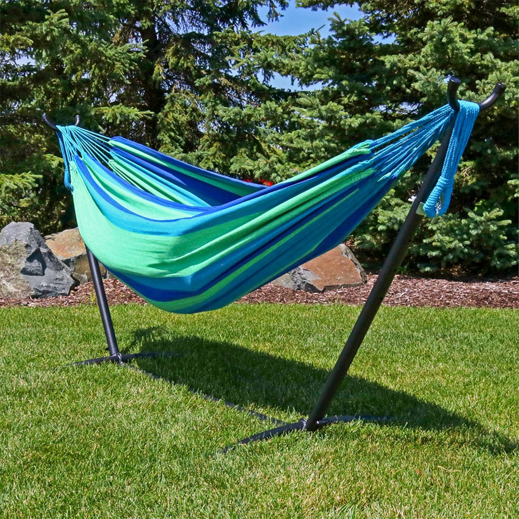 Sunnydaze Brazilian Double Hammock Without Stand, Portable, Oasis