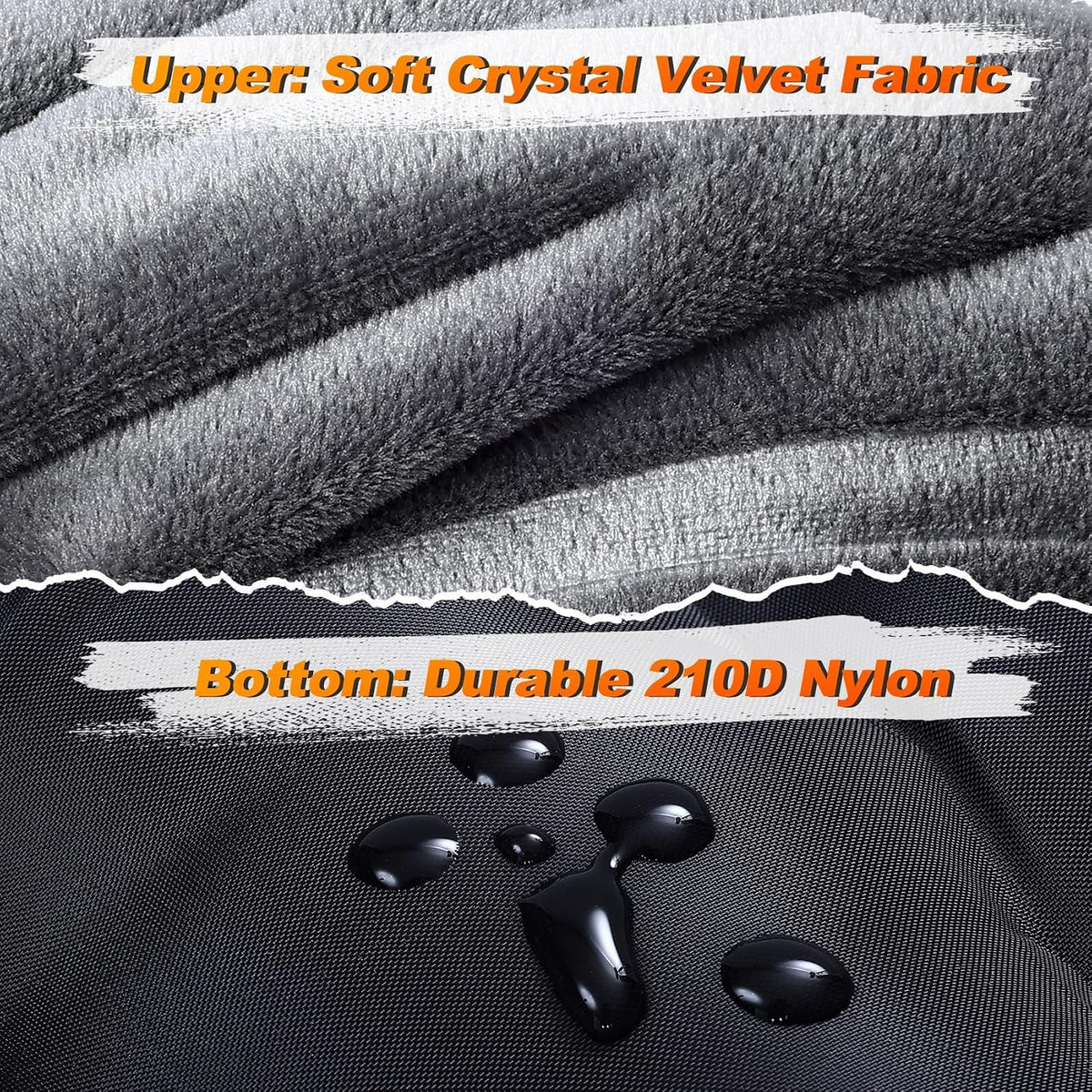 KASBAH Camping Sleeping Pad, 5.5 R-Value Thick 6 inch Camping Mat with Pillow Built-in Foot Pump Inflatable Sleeping Pads Compact for Camping Backpacking Hiking Traveling