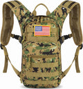 Tactical Hydration Backpack 2L Water Bladder - Lightweight Durable Pack for Hiking, Running, Outdoor Adventures, Adjustable Straps & Leak-Proof Design