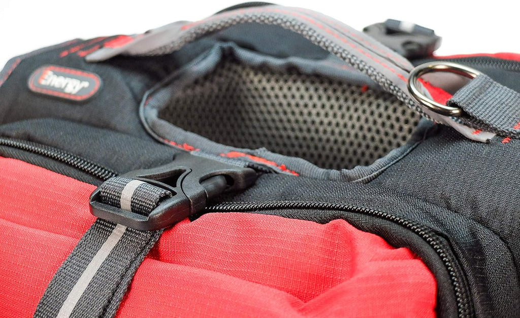 iEnergy™ MAL Dog Backpack: Weatherproof, Padded Hiking Gear for Dogs - Perfect for Large and Small Dogs - Dog Travel Bag with Hiking Harness - Medium Size