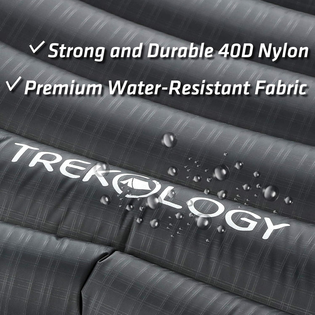 TREKOLOGY Ultralight Backpacking Sleeping Pad, Inflatable Camping Mat