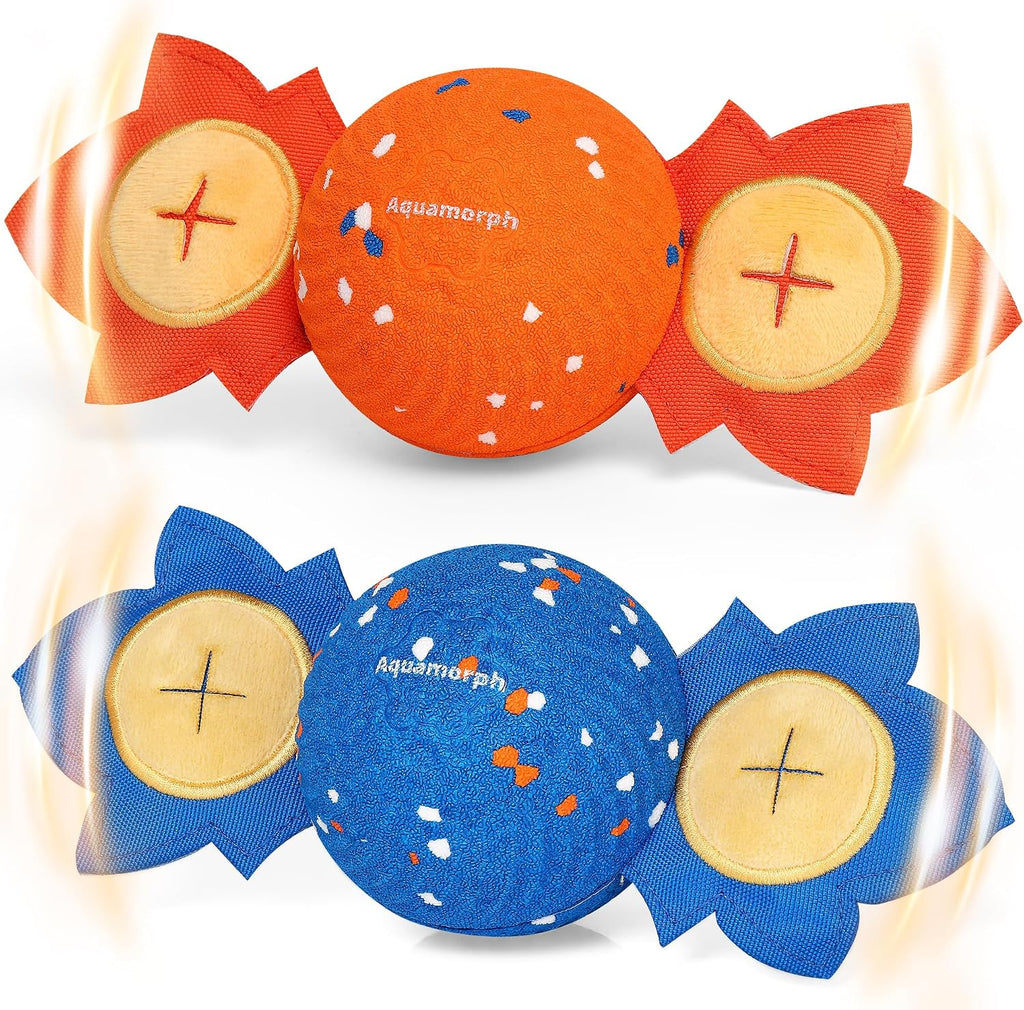Interactive Vibrating Dog Ball Toy with Squeaky Wings for Medium Large Dogs