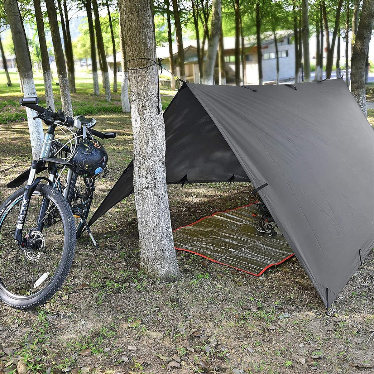 KALINCO Tent Tarp, Picnic Mat Camping Tarp Tent Hammock Tarp, pu Waterproof Camping tarp Tent Rain Fly Picnic Mat Survival Shelter Sunshade