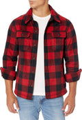 Amazon Essentials Men's Long-Sleeve Polar Fleece Shirt Jacket for Winter, Jackets
