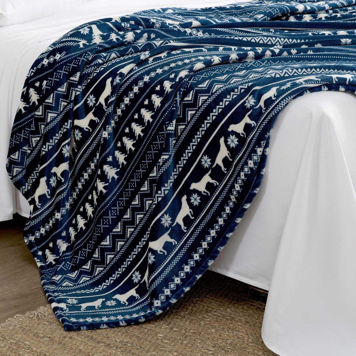 Eddie Bauer - Plush Twin Blanket, Striped & Soft Blanket for Bed or Couch