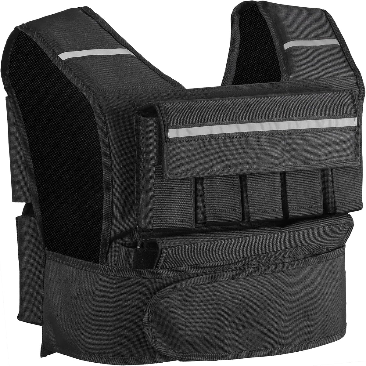 F2C Adjustable Weighted Vest 30lb / 40lb / 60lb, Removable Sandbag Weight Vest for Men Women, Running Walking Rucking, Strength & Fitness Training Vest with Reflective Strips