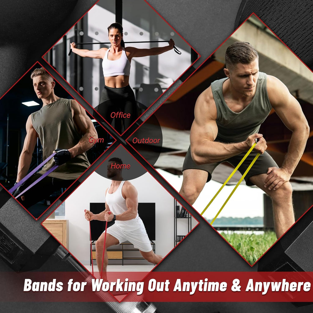 5-Level Resistance Bands for Working Out, Pull Up Assistance Bands
