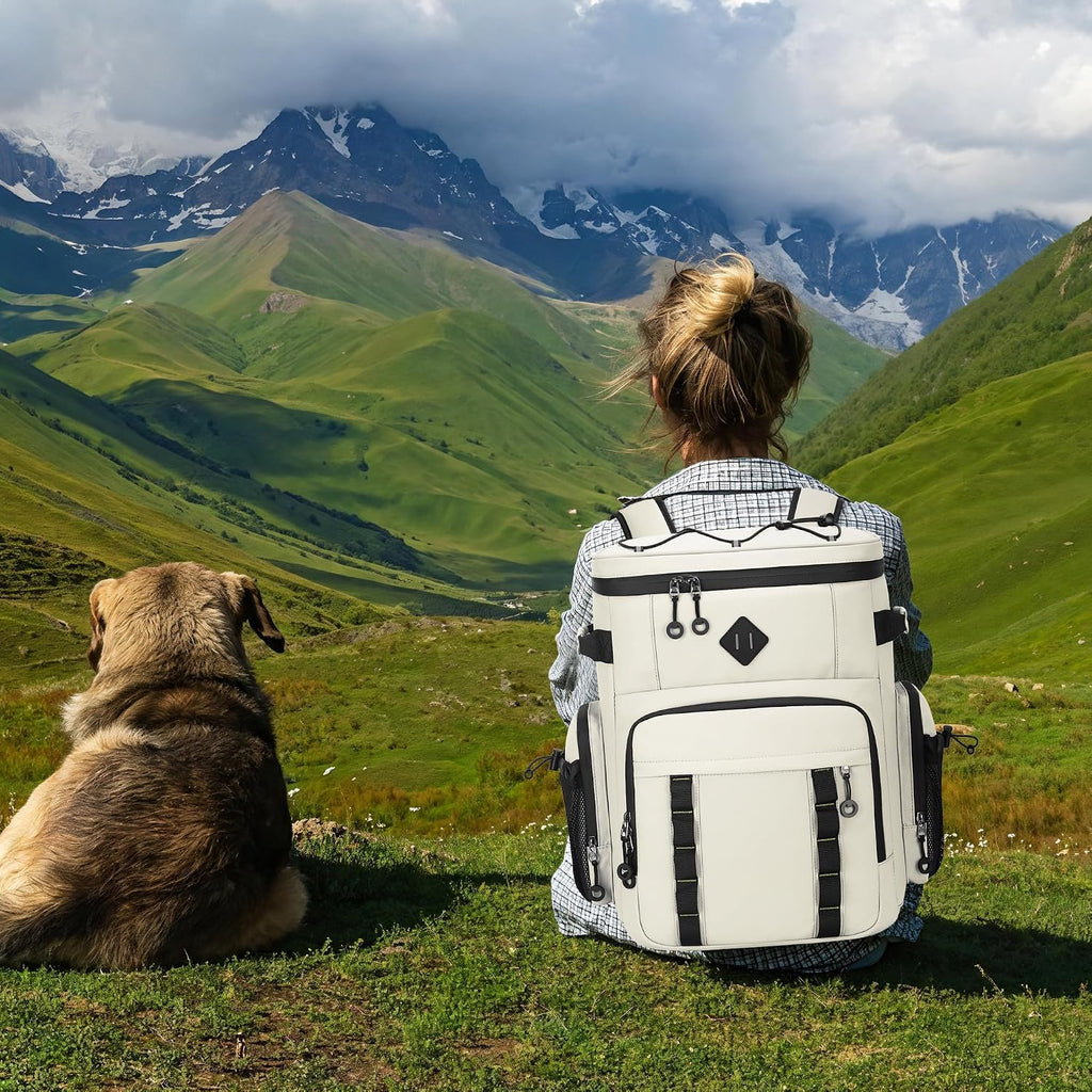 Large 60 Can Insulated Waterproof Leakproof Cooler Backpack