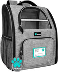 PetAmi Dog Backpack Carrier Airline Approved Cat Pet Puppy Bag, Grey