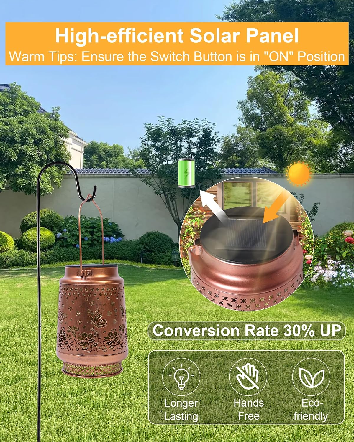 Butterfly Gifts for Women Butterfly Solar Lantern Mothers Day Gifts Birthday Gifts for Women Mom Grandma Sister Friend Garden Decor Metal Solar Lights Outside Decorative for Yard Patio Pathway Porch