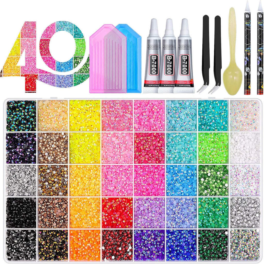 Bedazzling Kit with 52000 Flatback Rhinestones