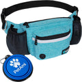 PetAmi Dog Fanny Pack, Treat Pouch for Dog Walking Training, Turquoise Blue