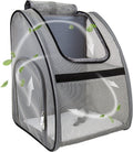 Pet Carrier Backpack, Ventilated and Breathable for Cats Dogs, Collapsible Designed for Travel, Hiking & Outdoor Use Black
