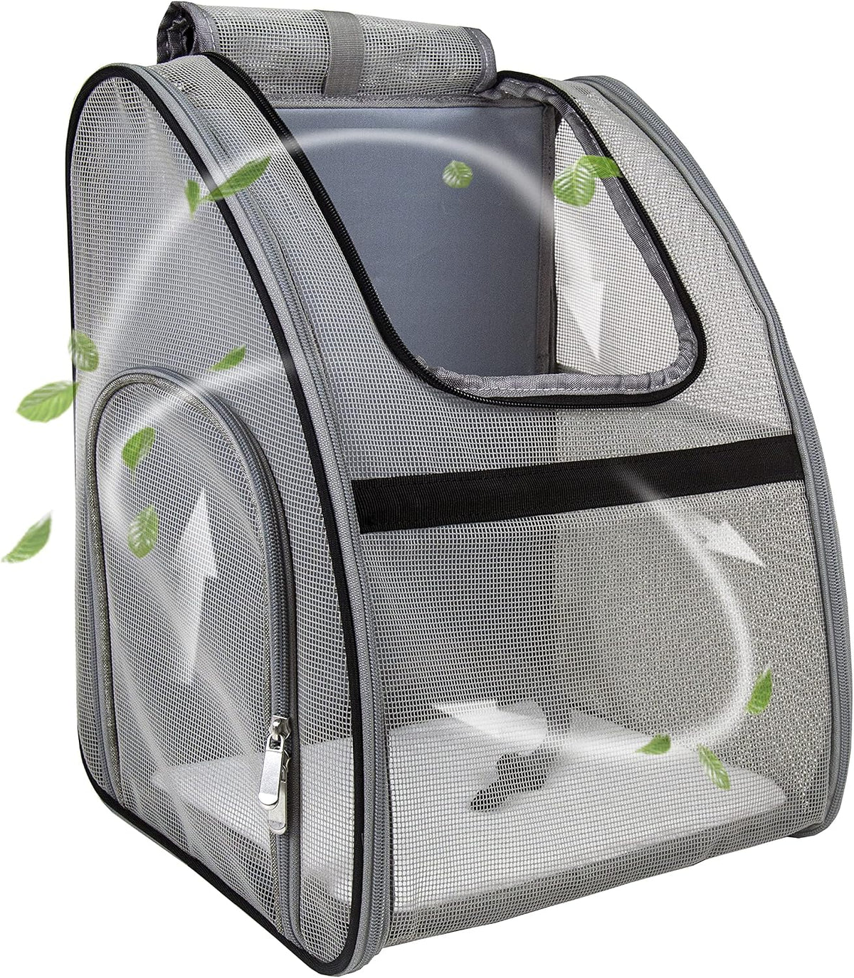 Pet Carrier Backpack, Ventilated and Breathable for Cats Dogs, Collapsible Designed for Travel, Hiking & Outdoor Use Black