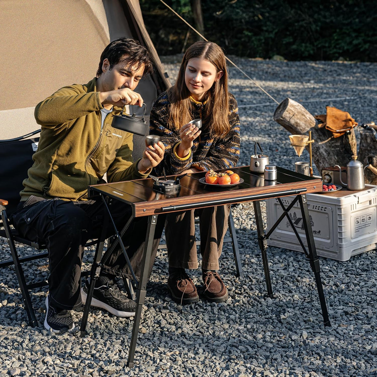 Naturehike IGT Camping Table, Height Adjustable, Expandable Cooking Area