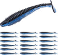 RUNCL Swimbaits Paddle 10/20/30/40PCS, 5/4/3/2 Inchs Paddle Tail, Soft Lure for Trout Crappie Bass, Durable Plastic Bait Swimmer for Saltwater/Freshwater, Fishing Lover's Gift