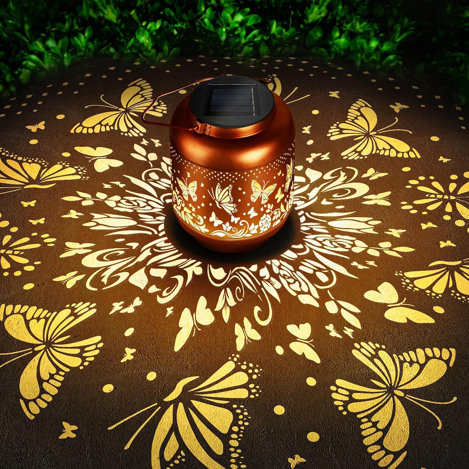 Mothers Day Gifts Butterfly Solar Lanterns Garden Decor Birthday Gifts for Women Mom Grandma Hanging Solar Lights Outdoor Waterproof Decoration for Outside LED Lanterns for Yard Patio Lawn