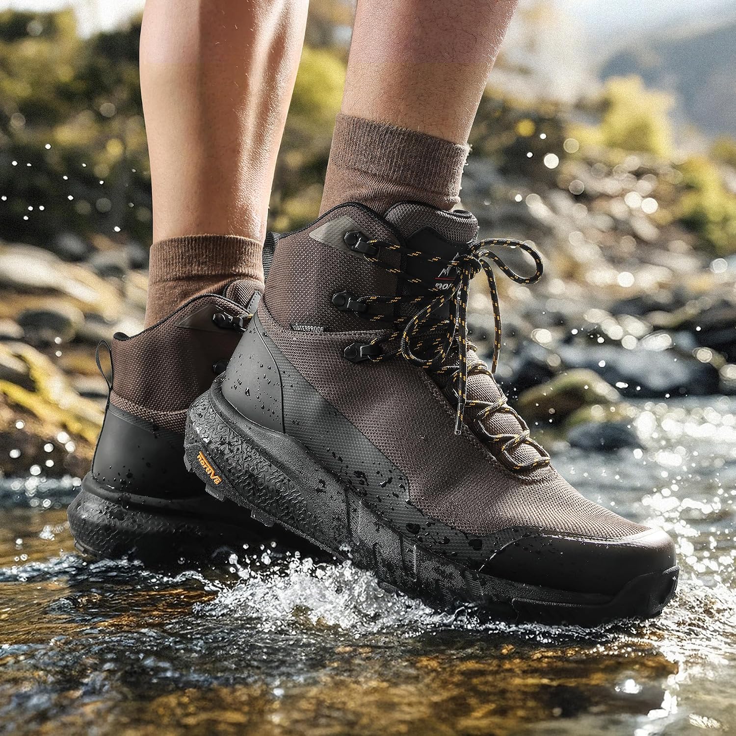 NORTIV 8 Men's Lightweight Breathable Hiking Boots