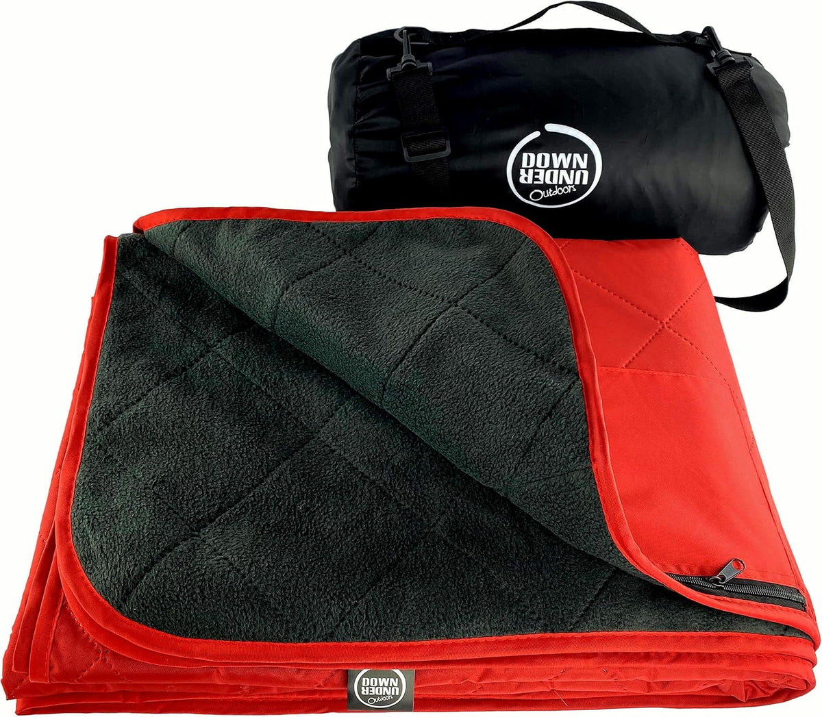DOWN UNDER OUTDOORS Waterproof 350 GSM Fleece or Sherpa Stadium Blanket