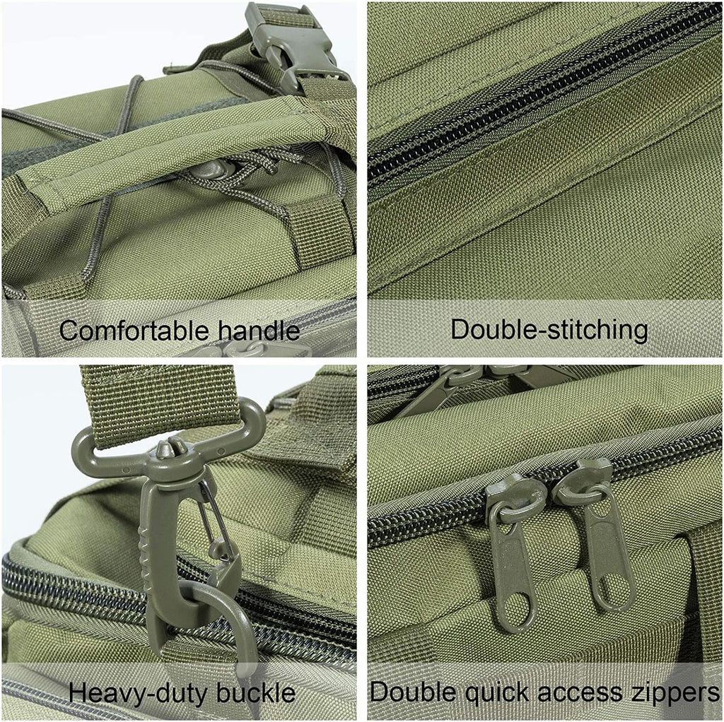 Dr.Fish Tackle Bag with 60 Fishing Lures Spinners Soft & Hard Baits