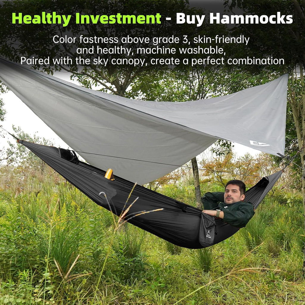 2 Adults Camping Hammock with Mosquito Net