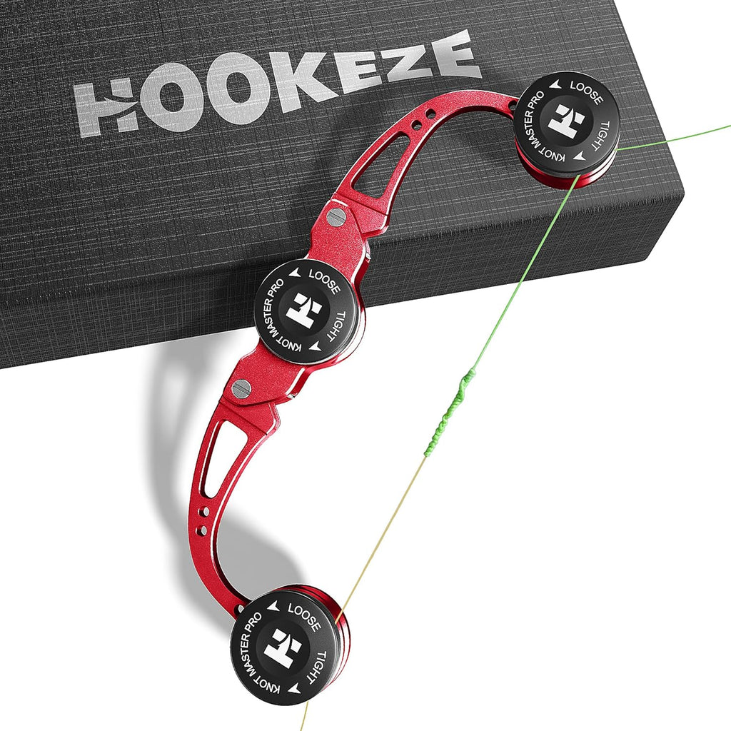 HOOK-EZE FG Knot Tying Tool, GT Knot Assist for Braid to Leader Connection, Adjustable Tension, Fast and Secure FG Knotter, Premium Fishing Gifts for Saltwater Freshwater Anglers Fishermen