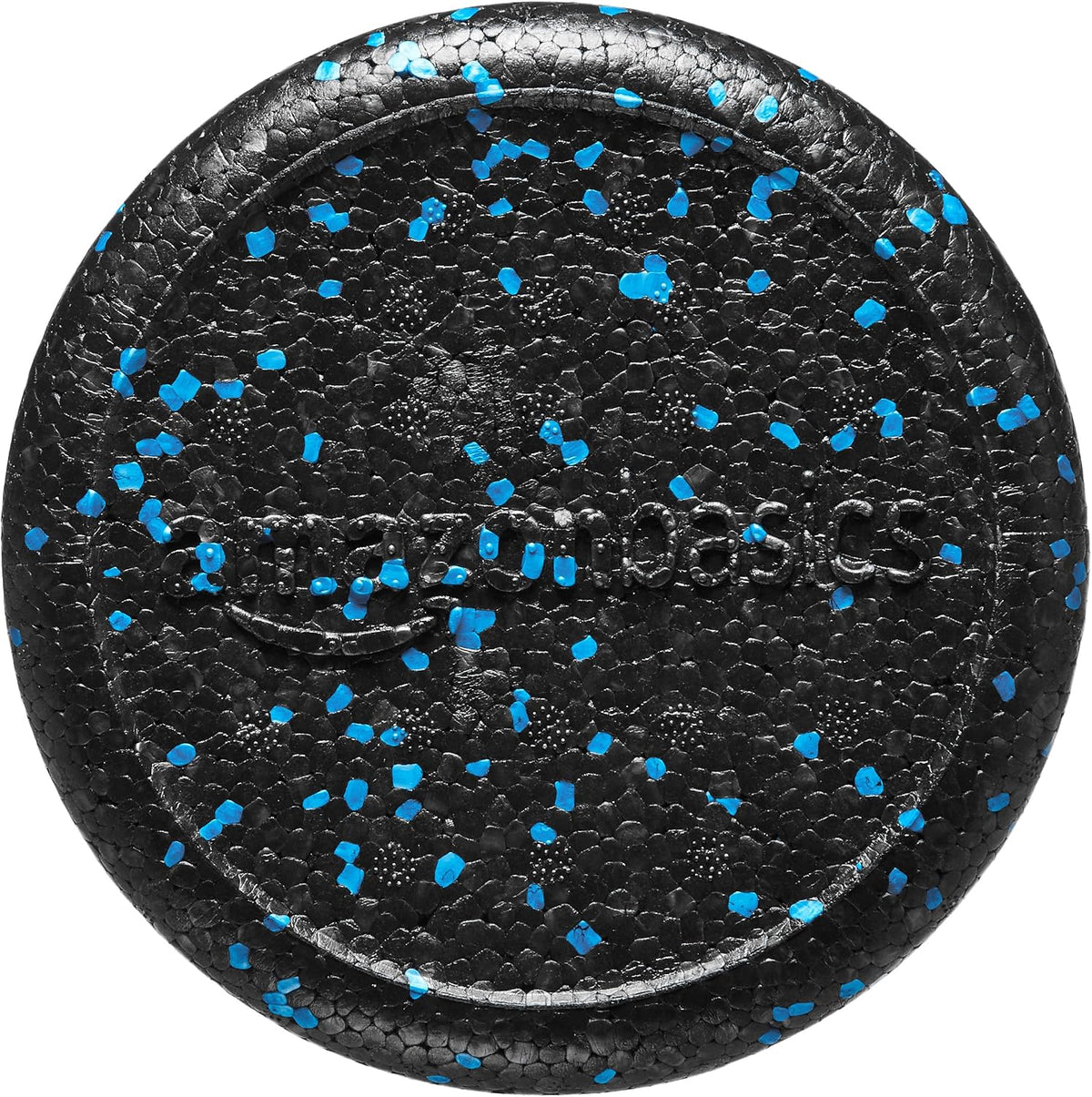 Amazon Basics High Density Foam Roller for Exercise and Recovery, 18 Inches, Blue Speckled