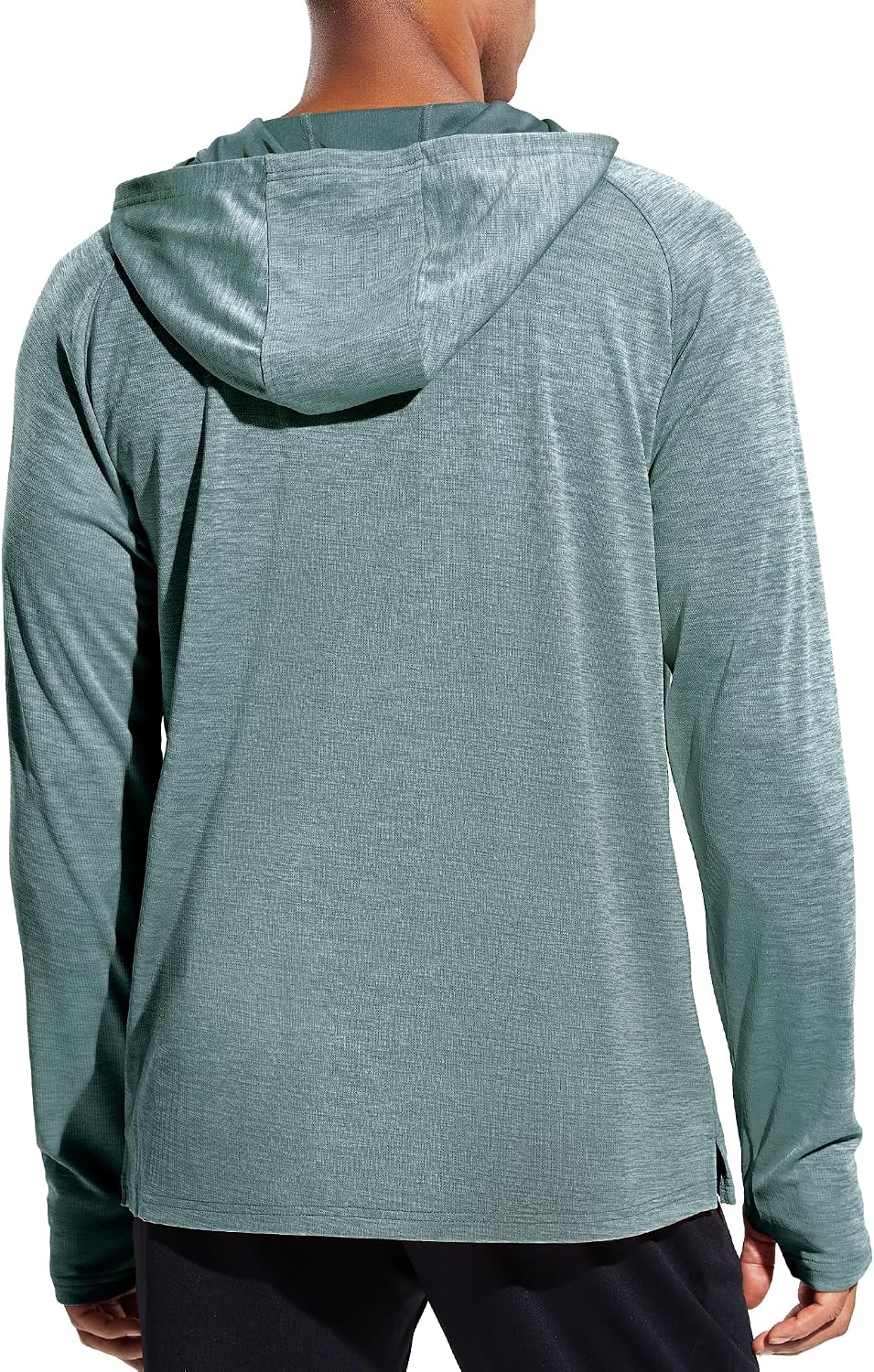 MIER Men's UPF 50+ Sun Hoodie Quick Dry Long Sleeve Shirts, Lightweight