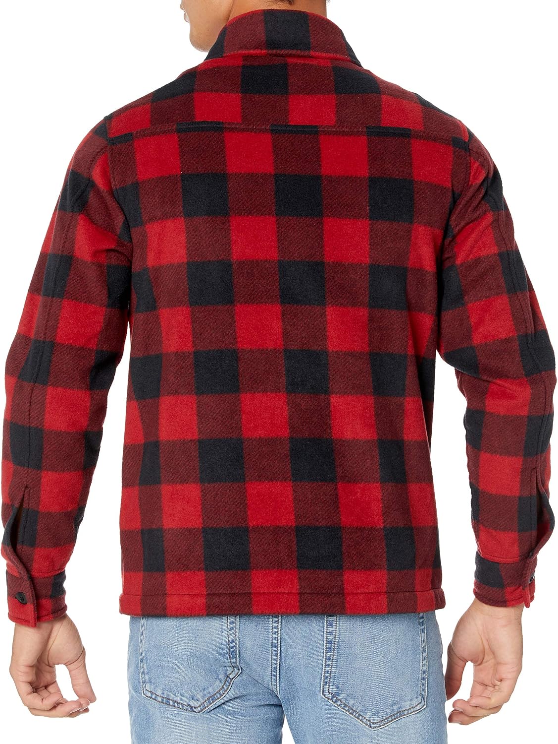 Amazon Essentials Men's Long-Sleeve Polar Fleece Shirt Jacket for Winter, Jackets