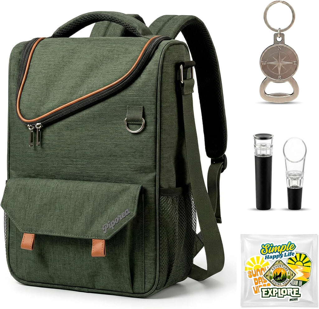 PIPOREA Back Pack Cooler for Beach or Picnic - Cooler Backpack Insulated Waterproof - Mochila Hielera