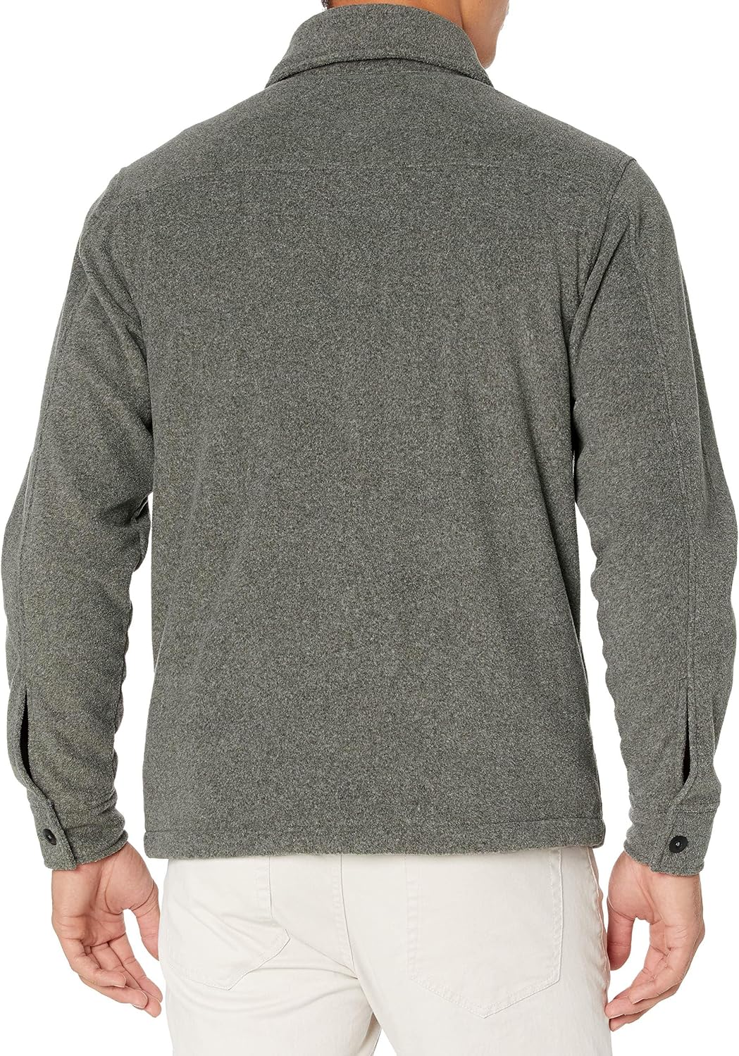 Amazon Essentials Men's Long-Sleeve Polar Fleece Shirt Jacket for Winter, Jackets
