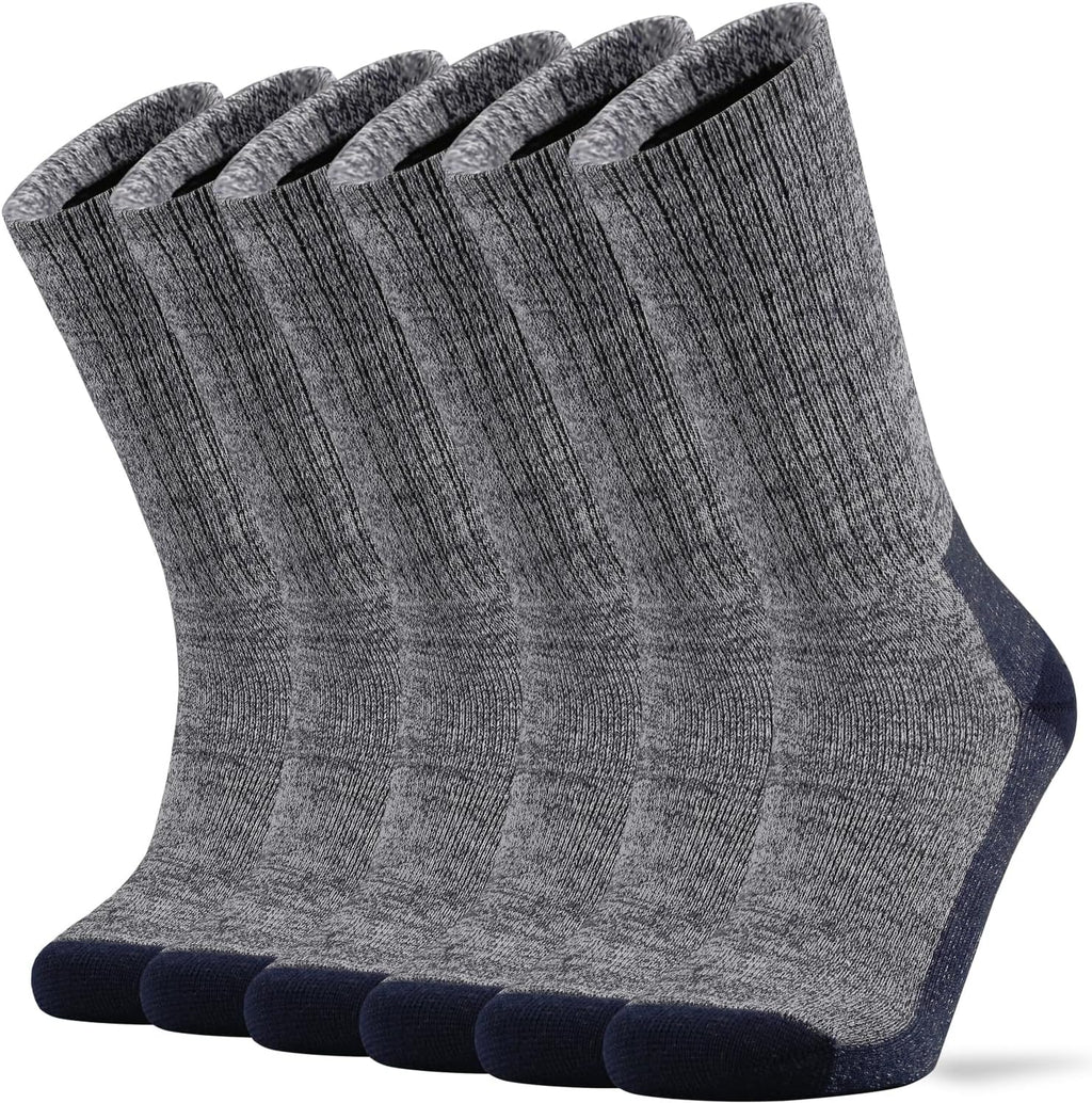 Ortis Cotton Cushion Crew Athletic Socks for Men Work Boot Sports Exercise